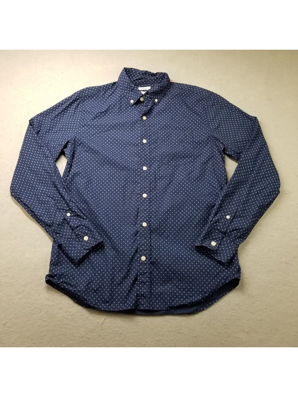Gap Button Shirt Mens Size S Blue AOP Allover Design